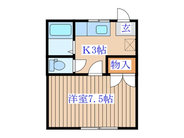 ボンフィ－ルドの物件間取画像